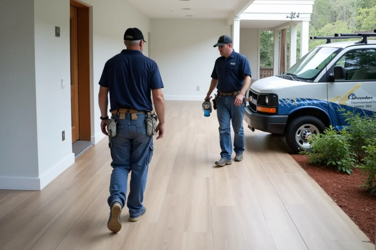 Waterproof Luxury Vinyl Plank in Daylight Basement