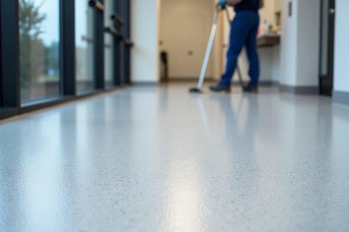 Custom Metallic Pearl Commercial Floor