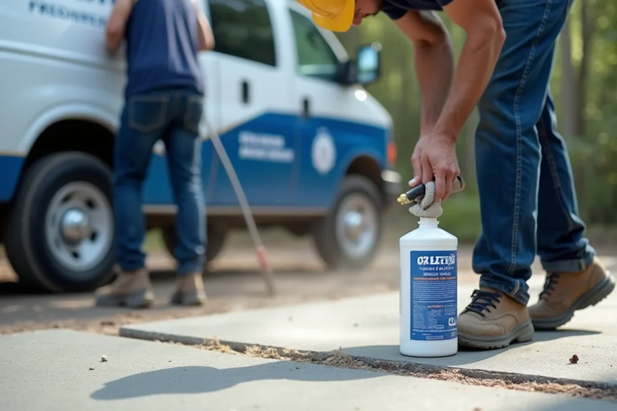 Applying colloidal silica liquid concrete densifier to harden slab during polishing passes