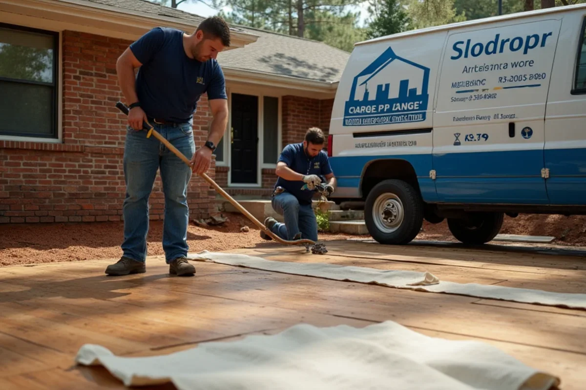 1960s South DeKalb brick ranch in Candler-McAfee receiving new hardwood flooring